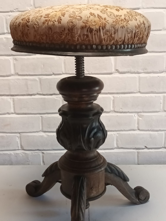 Image 1 of Antique piano stool