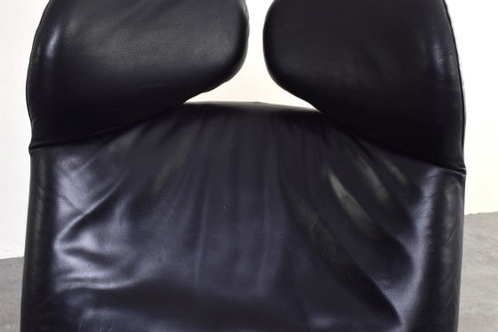 Wink leren stoel van Toshiyuki Kita voor Cassina, jaren 80. – Fauteuils, Plastic, Leather (photo 15 of 18)