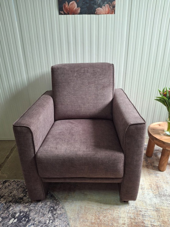 Image 1 of Luxurious armchair in soft fabric, new