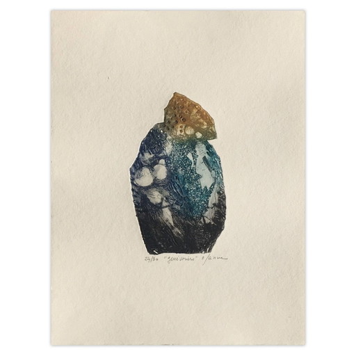 Osanne, gesigneerde ets, Génévriers, 1990 – lithos zeefdrukken, Paper