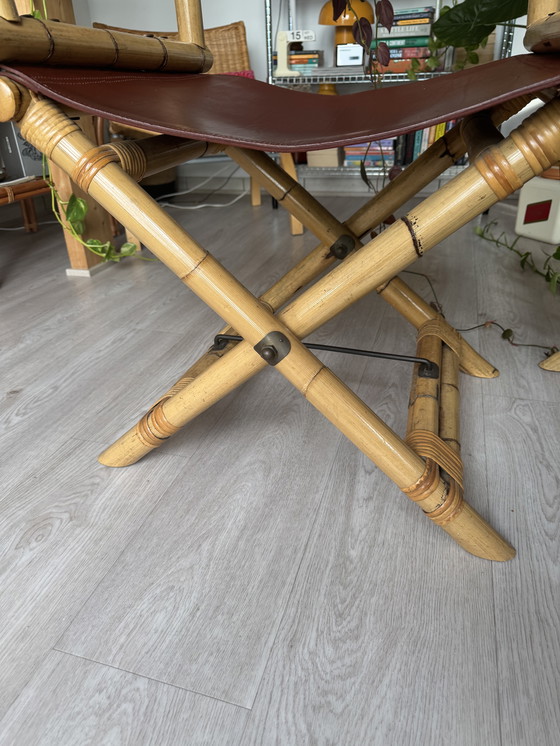 Image 1 of Paire de chaises de réalisateur Lyda Levi McGuire en cuir