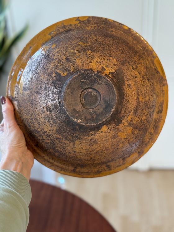 Image 1 of Vintage handmade terracotta bowl – Mediterranean centerpiece