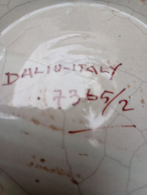 Image 1 of Colorful Italian Majolica Vase – Daliu Italy – Hand-painted