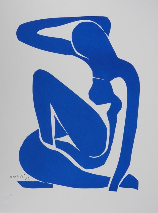 Henri Matisse : Nu Bleu III, Lithographie Signée – lithos zeefdrukken, Paper (photo 2 of 7)