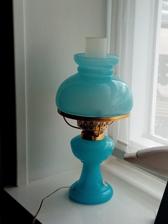 Image 1 of Vintage Opaline Lamp in Perfect Condition Years 60s/70s