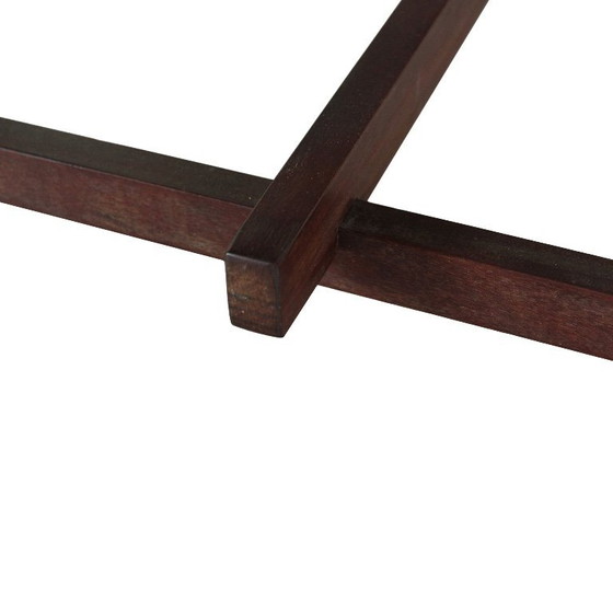 Image 1 of Vintage teak bench by Ezio Longhi for Elam, Italian design, mid-century modern, 1950s