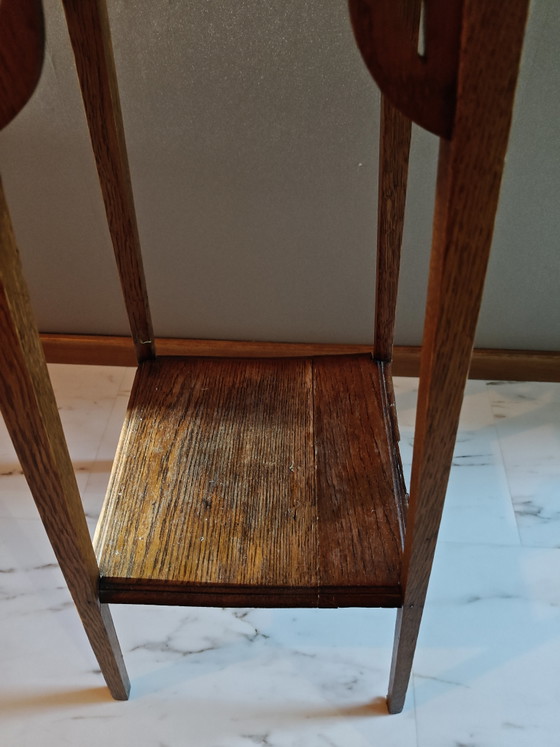Porta piante in rovere stile Art Nouveau – Wood (photo 4 of 5)