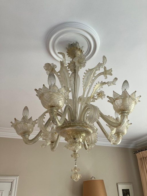 Murano chandelier 6 arms