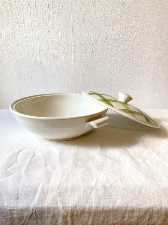 Set of three serving dishes, Moulins des Loups, Orchies, "Nappe" model – Moulin des loups, Crockery (photo 10 of 20)