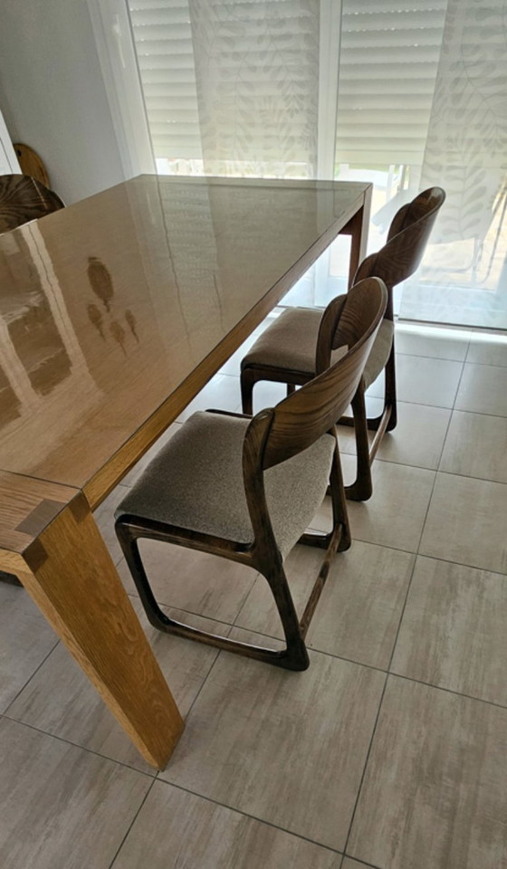 Image 1 of Satz von 4 Baumann „Schlittenstühlen“ aus Bugholz