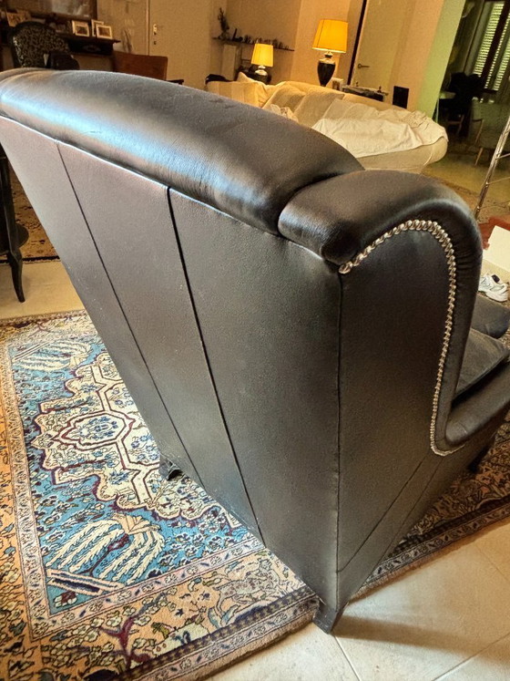 Image 1 of Roche Bobois "Les Provinciales" Bergère stoel met poef – als nieuw