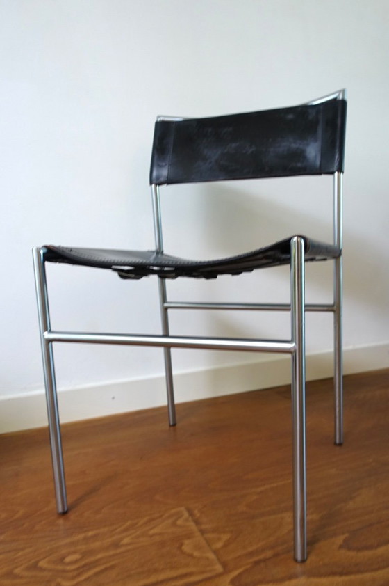 Martin Visser SE 06 Sedia da pranzo/da comodino Prima serie – Spectrum, Sedie da pranzo, Leather, Metal (photo 3 of 19)