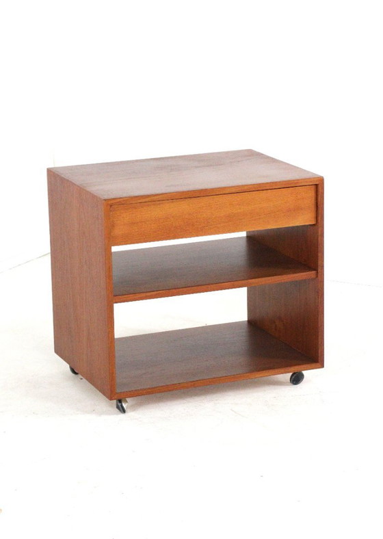 Image 1 of Double-sided side cabinet with drawer 'Menzin' vintage