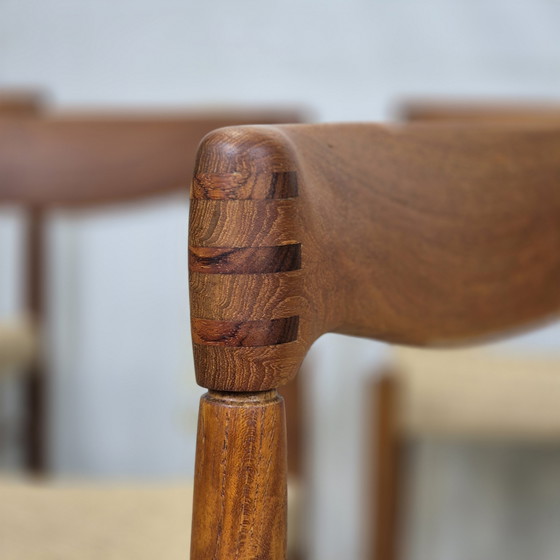 Image 1 of H.W. Klein, Bramin vintage Deense stoelen nieuw papercord