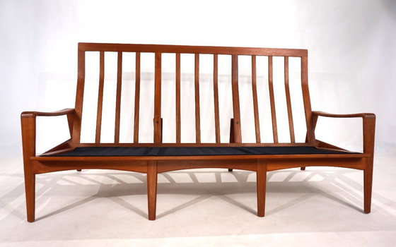 Image 1 of Komfort 3-seater leather sofa by Arne Wahl Iversen, 1960