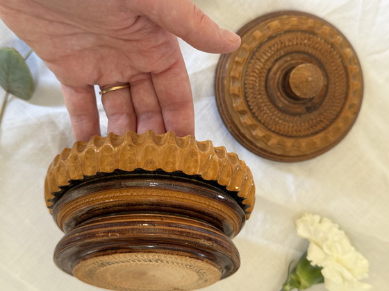 Image 1 of Carved wooden box