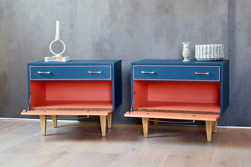 The Tuscan Line Pair – Mid-Century Nightstands