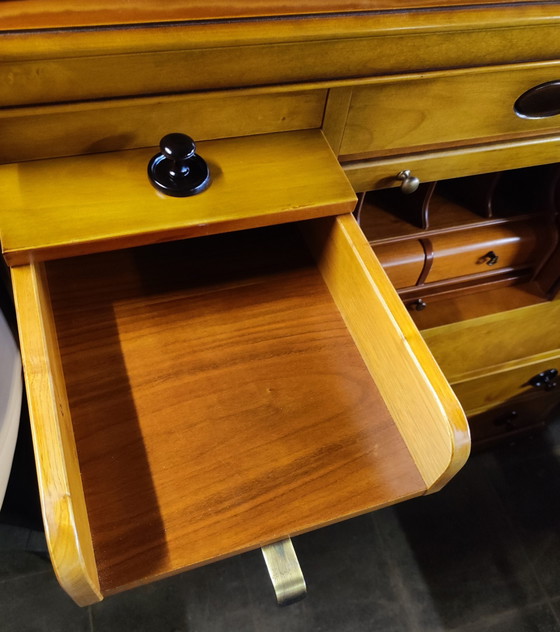 Secretaire + 2 kastjes met werkblad, rolluiken en lades – Kasten, Wood (photo 4 of 8)