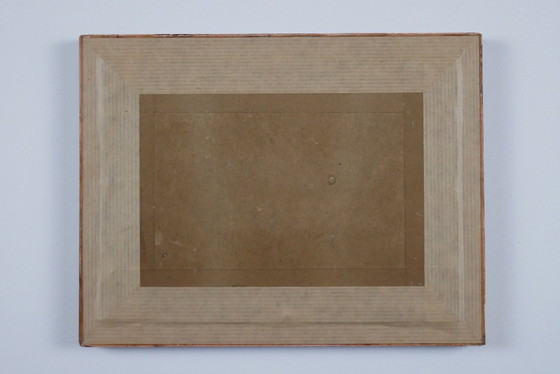 Image 1 of François LETEURTRE, Marine. Framed watercolor.