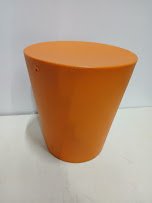 Sgabello stool, Orange plastic