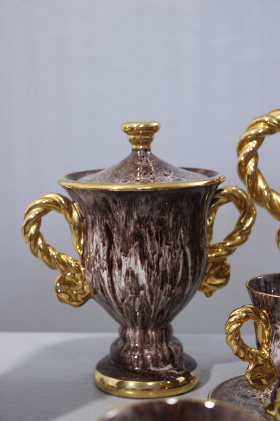 Image 1 of Marius Giuge À Vallauris - 40-delig ontbijtset Frankrijk 1950