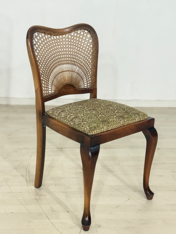 Image 1 of 4x Chippendale eetkamerstoelen, keukenstoelen, vintage stijl