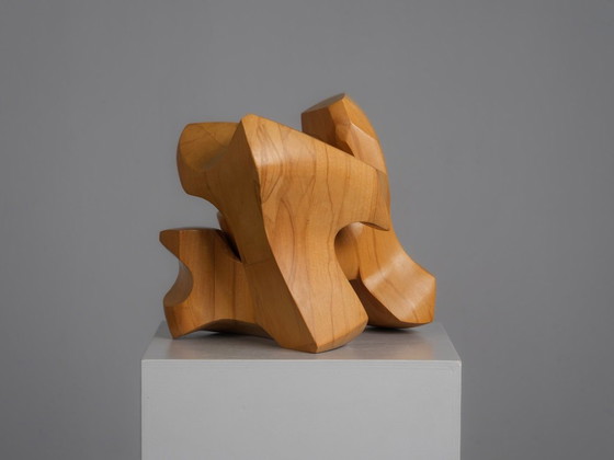 Scultura astratta in legno ad incastro, Joop van Bergen, Paesi Bassi, anni '80 – Sculture, Wood (photo 6 of 9)