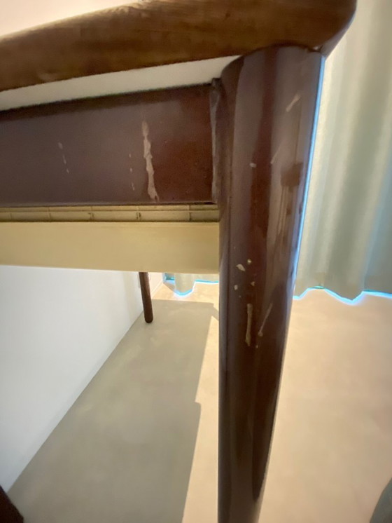 Image 1 of Table d'écolier Elco vintage avec structure en acier et tiroir – vers 1965