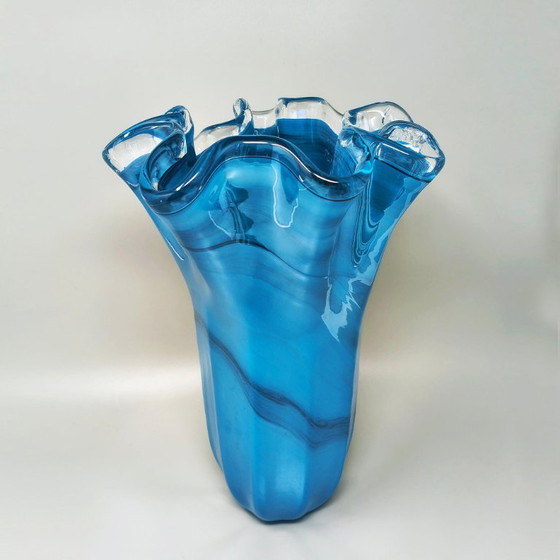 1970s Exquisite "Fazzoletto" Murano Glass Vase by Dogi, Italy – Vintage (photo 5 of 8)