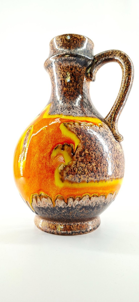 Image 1 of Large vintage West German "Fat Lava" vase (1970s)