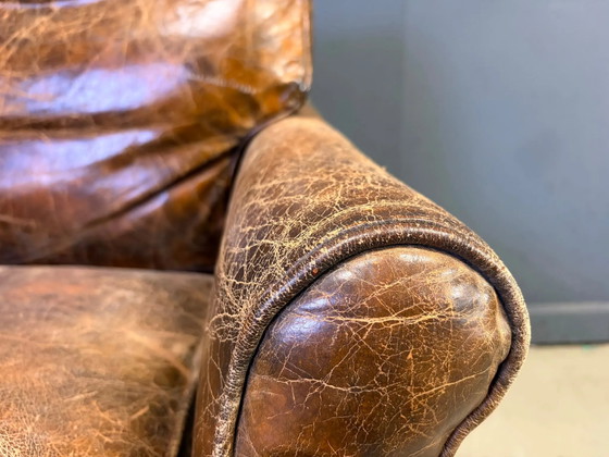Fauteuil club en cuir style années 50 – Leather, Mid Century Modern (photo 7 of 13)