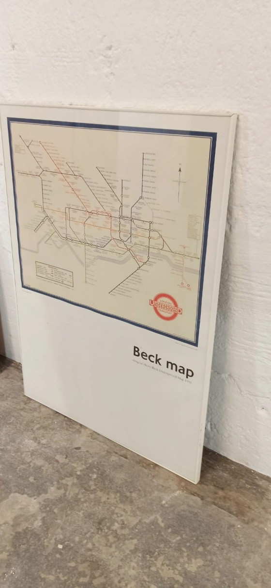 Image 1 of Vintage Harry Beck's London Underground map, 1933
