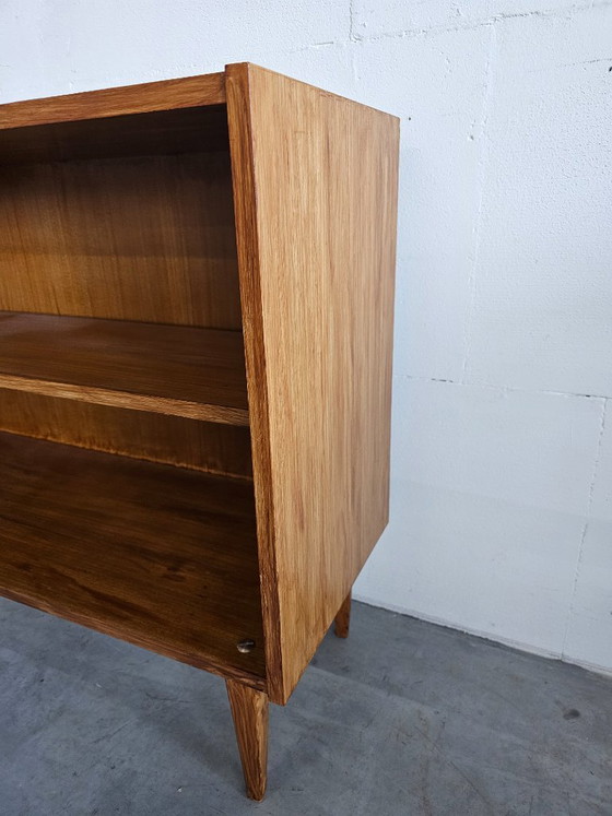 Vintage Mid-Century Lowboard / Bookcases, 60s/70s Scandinavian Style, Wood, Brown, Mid Century Modern (photo 5 of 13)