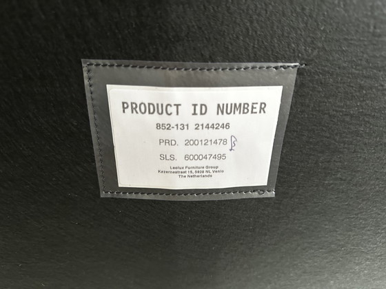 Image 1 of Tango 3-Seater Sofa Leolux Leather Raffino Panther, Leg Aluminum Polished