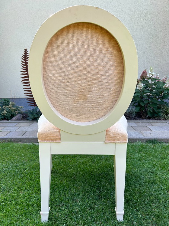 Juego de 6 sillas de comedor Donghia "Grand Flute" "Grand Soleil" de John Hutton (4 sillas laterales / 2 (photo 8 of 14)