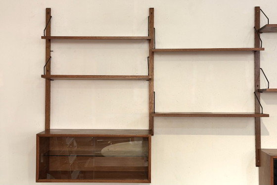 Image 1 of Mueble de pared de teca al estilo de Poul Cadovius - década de 1960