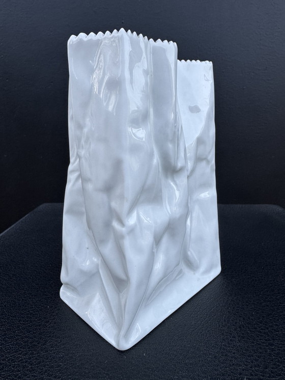 Image 1 of Tapio Wirkkala Rosenthal „Papiertüte“-Vase, 1970er Jahre