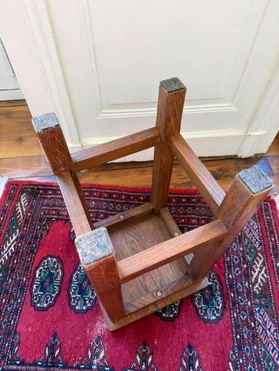 Image 1 of Sgabello in legno - stile brutalista