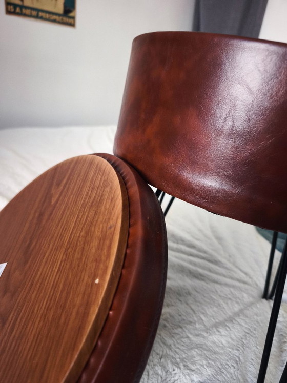 Image 1 of Tavolino/sgabello/comodino vintage anni '90 in stile retrò