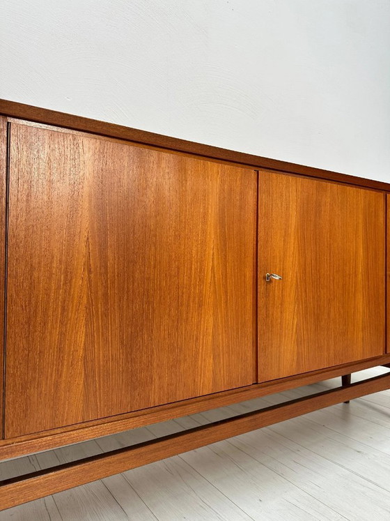 Image 1 of Vintage Large Teak Sideboard, Mid-Century Modern Scandinavian Design, 1960s