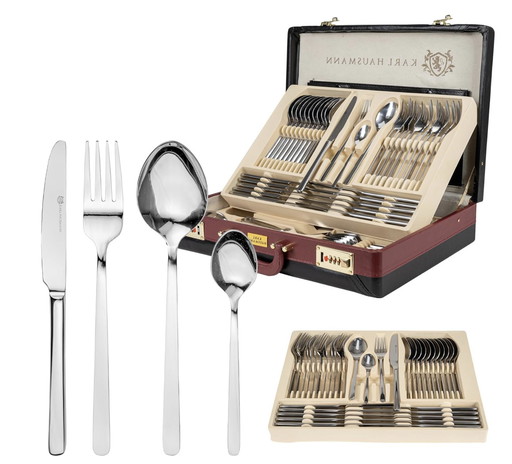 72 Piece Cutlery Set, Stainless Steel, With Case