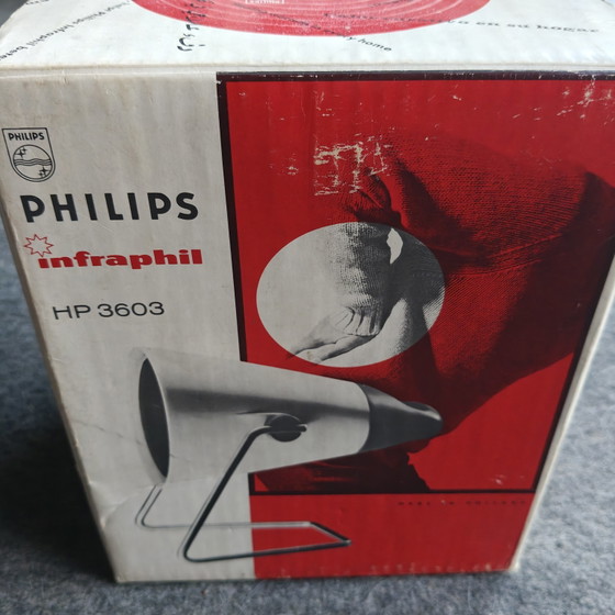 Image 1 of Philips Infraphil HP3603 Heat Lamp with Original Box & Booklet
