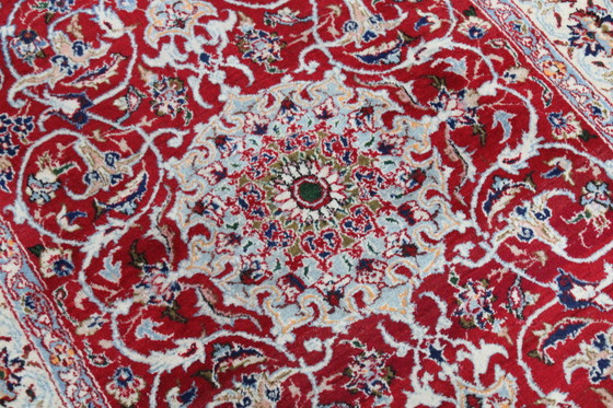 Image 1 of Original Handgeknüpfter Perserteppich Isfahan Fein 165 X 110 Cm Top Zustand