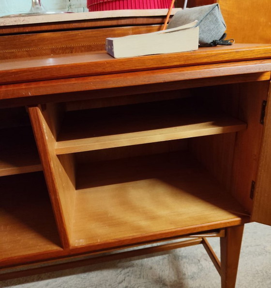 Image 1 of Credenza scandinava vintage in teak con piano di scrittura, anni '60