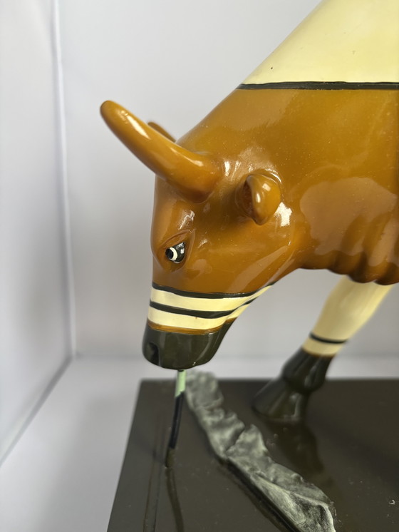 Image 1 of Design XL beeld Cow Parade scultura “latte al cioccolato” 2002