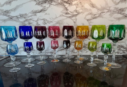 Nachtmann Antika Set Completo 16 Bicchieri – 8 Bicchieri da Vino Römer + 8 Bicchieri da Liquore