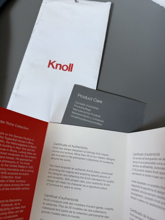 Knoll Barcelona Stoel – Stoelen / fauteuils, Leather, Metal (photo 15 of 15)