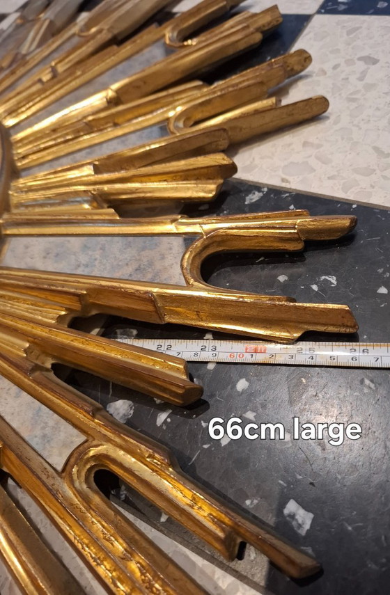 Image 1 of Specchio ovale da sole 86x66cm rara edizione Deknudt