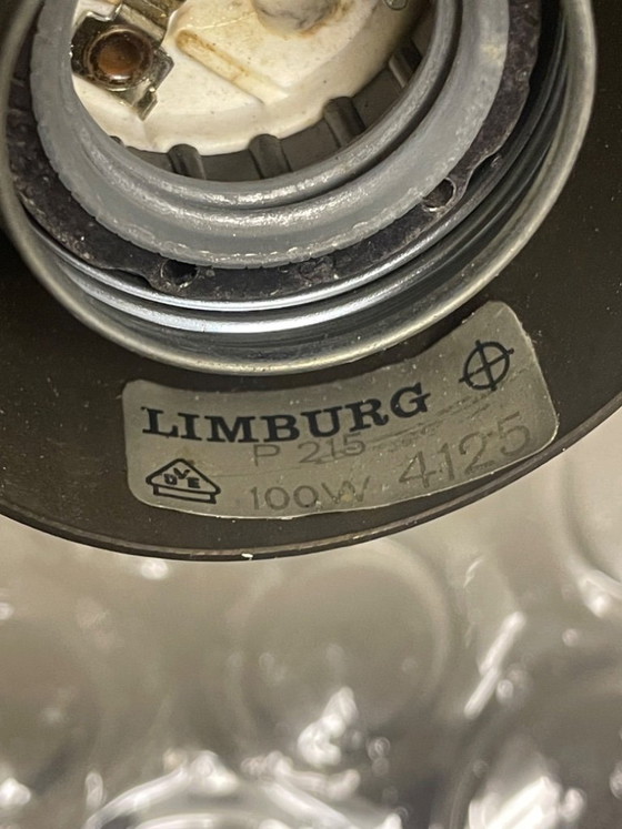 Image 1 of 60er Jahre Bubble Glass Glashütte Limburg Mid Century Pendelleuchte