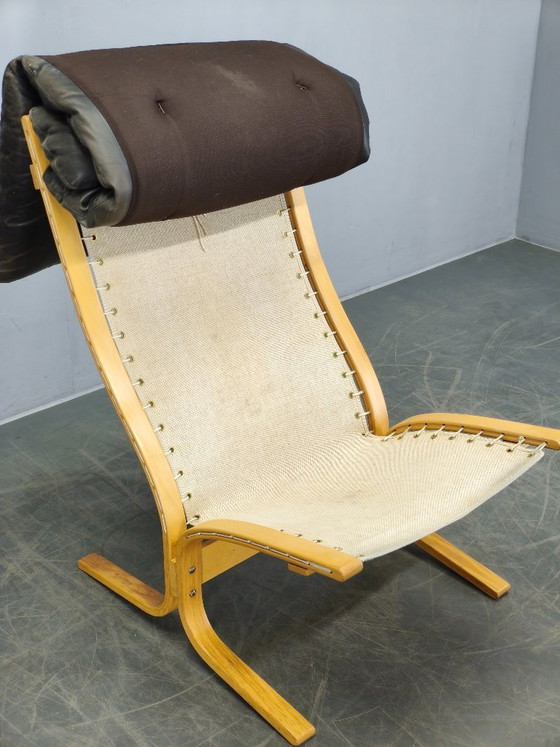 Image 1 of Ingmar Relling Siesta Lounge Chair in Leather, Norway, 1970s